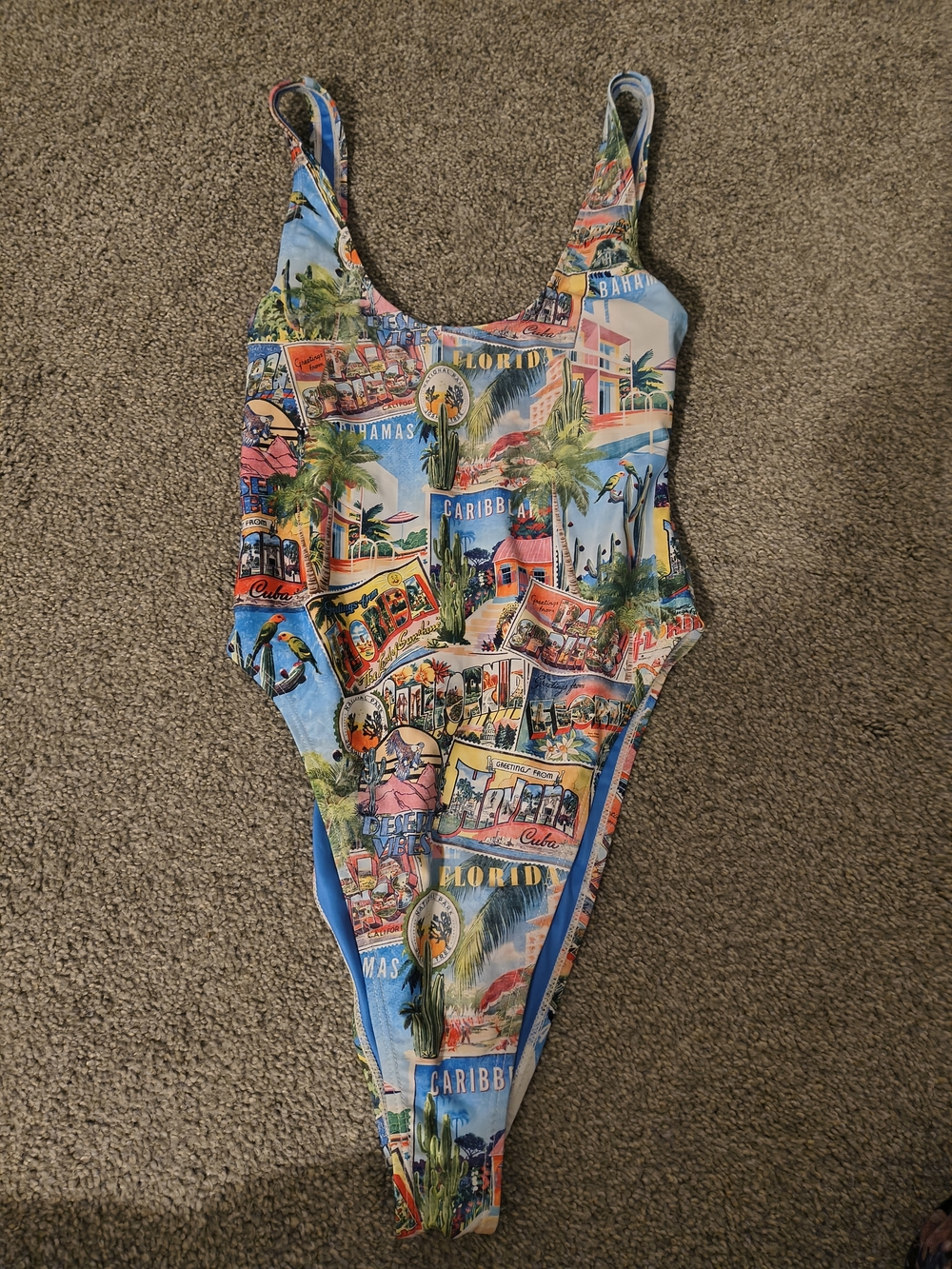 Global Post Card One Piece Swimsuit